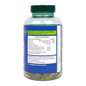 Dầu Gan Cá Tuyết Bổ Sung Omega Holland & Barrett Cod Liver Oil 1000mg - 120 viên
