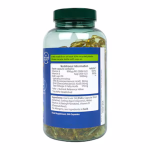 Dầu Gan Cá Tuyết Bổ Sung Omega Holland & Barrett Cod Liver Oil 1000mg - 240 viên