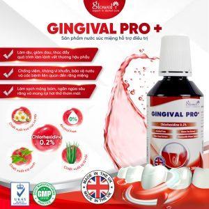 Nước Súc Miệng Điều Trị Hậu Nha Phẫu Glowel Gingival Pro+ Xuất Xứ Anh Quốc - 300ml