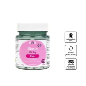 Viên Uống Holland & Barrett Biotin Hỗ Trợ Mọc Tóc 120 viên